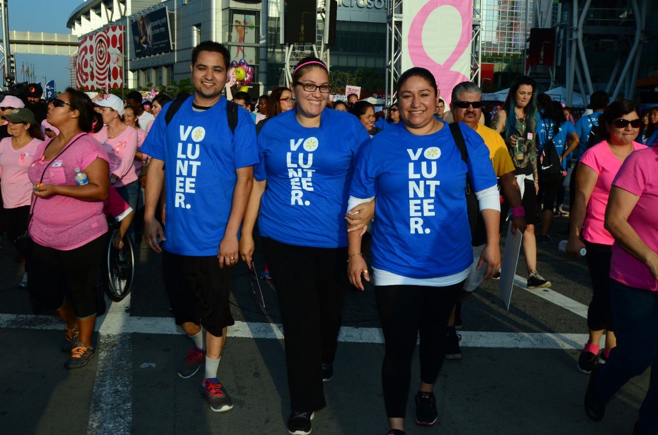 Walmart employees at a MSABC event in Los Angeles