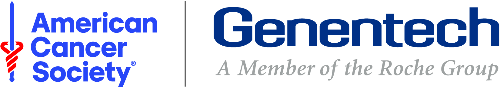 American Cancer Society and Genentech logo