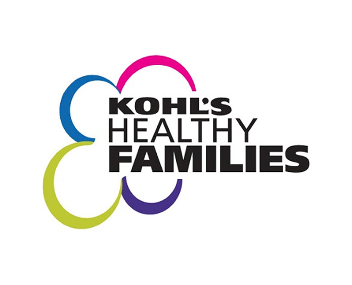 Kohl's Healthy Families logo color ppink, blue, green, purple