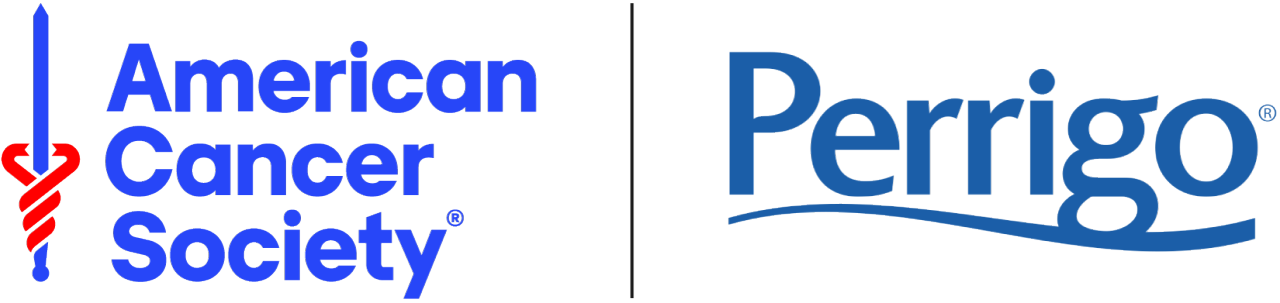 American Cancer Society and Perrigo Logos for partnership