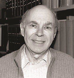black and white photo of Irwin A. Rose, PhD, 2004 Nobel Prize | Chemistry
