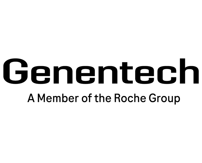Genentech logo with “A Member of the Roche Group” text.