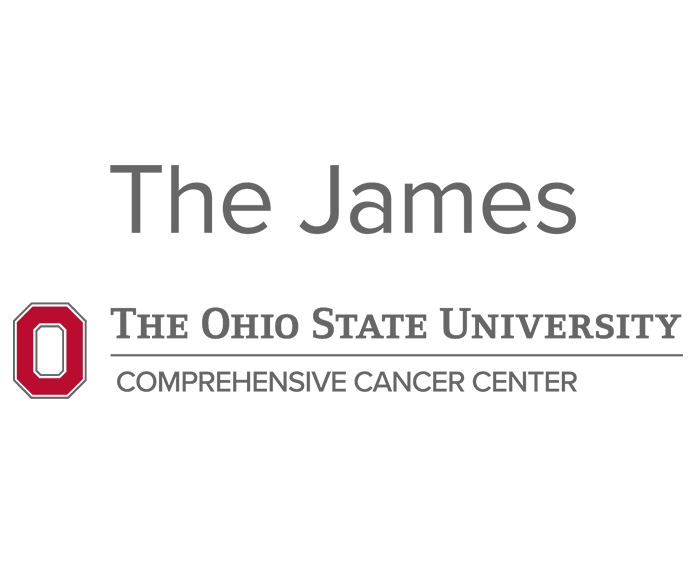The James Cancer Center logo with Ohio State emblem and gray text.