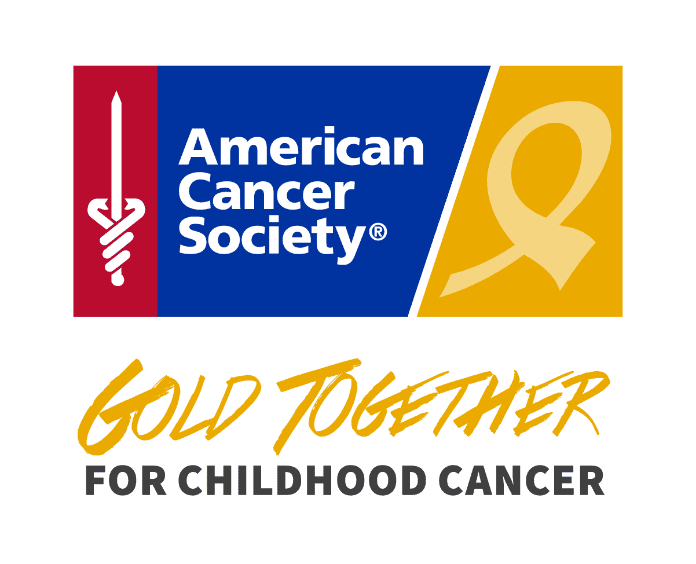 American Cancer Society and Gold Together logo