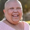 Cancer survivor smiling close up