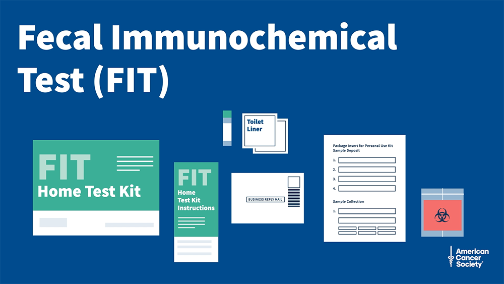 Components of a home FIT test kit