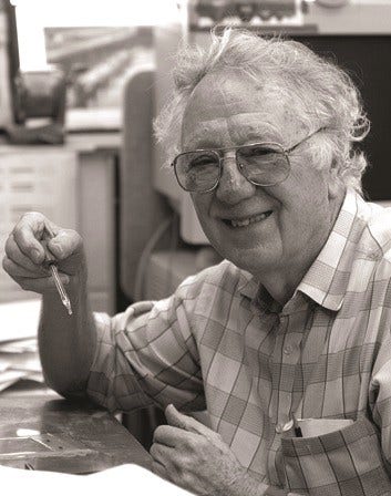 black and white photo of Oliver Smithies, PhD, 2007 Nobel Prize | Physiology or Medicine