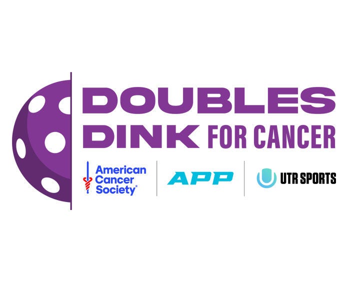 Doubles Dink for Cancer Logo APP Partnership