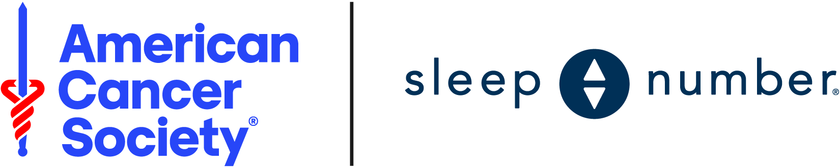 American Cancer Society and Sleep Number logo