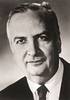 black and white photo of Baruj Benacerraf, MD, 1980 Nobel Prize | Physiology or Medicine