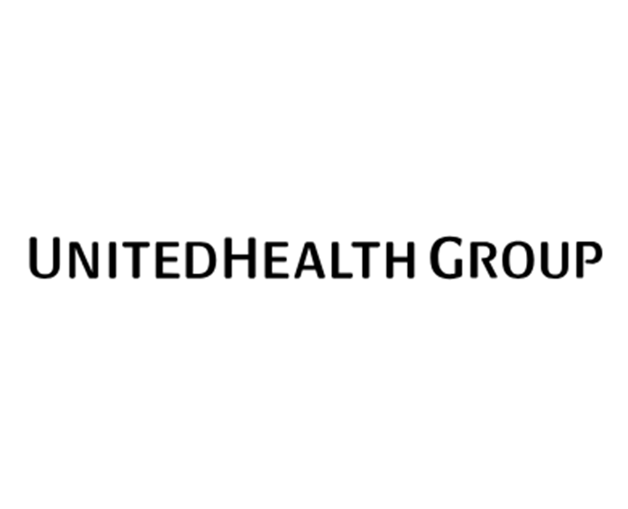 UnitedHealth Group logo with black uppercase text.