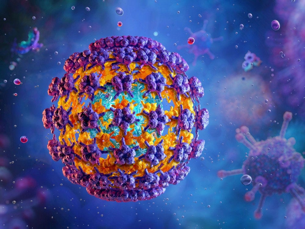 graphic of the HPV virus