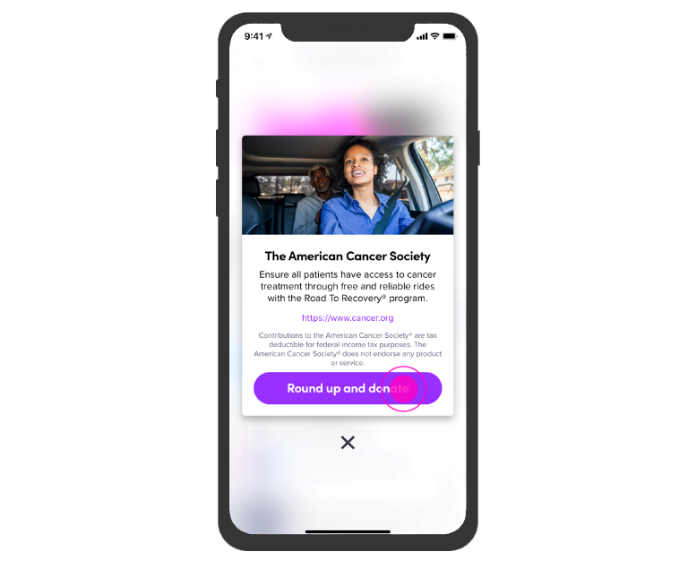 screenshot of the Lyft mobile app