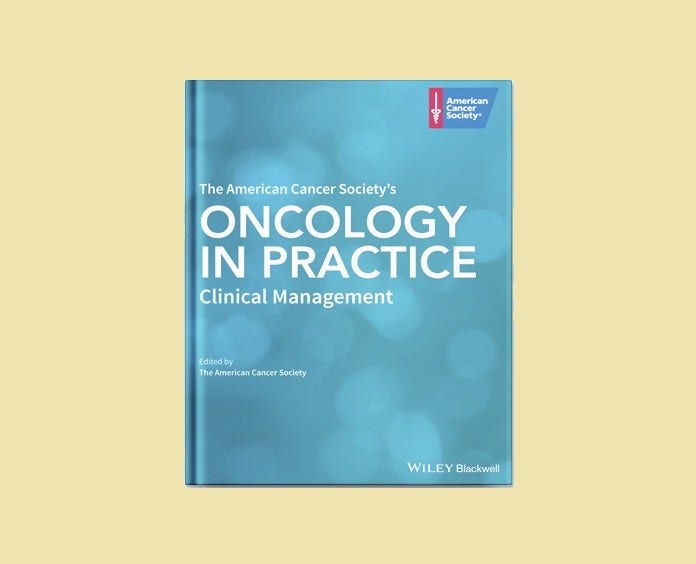 cover of the American Cancer Society's book, "Oncology in Practice: Clinical Management"