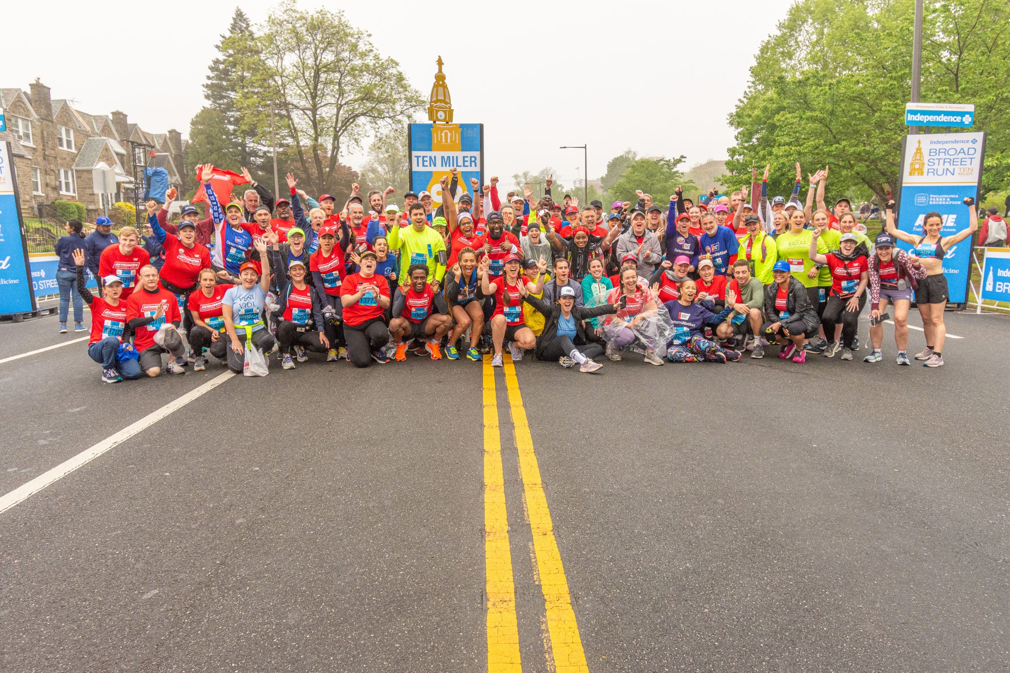 Group on top of mountain