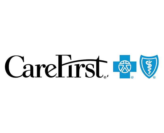 CareFirst logo with black text and Blue Cross Blue Shield symbols.