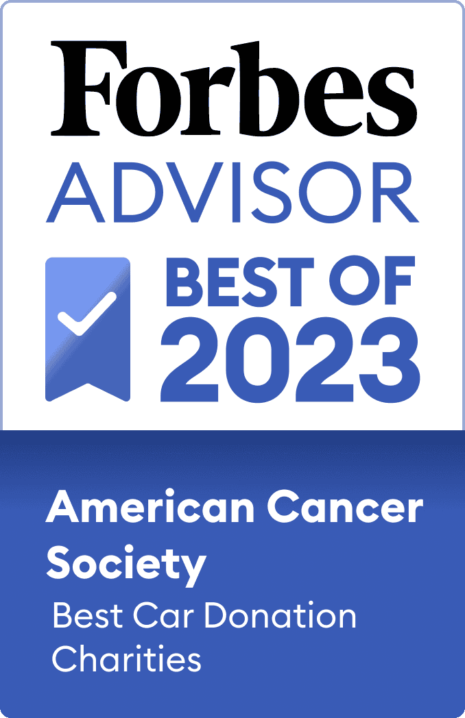 Forbes Advisor Names ACS Best Car Donation Charities 2023 award logo