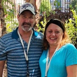 Kay and Ken Wood outside