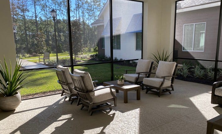 Jacksonville, FL Hope Lodge Sunroom