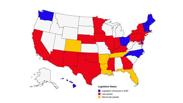 Map of the US