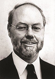 black and white photo of Phillip A. Sharp, PhD, 1993 Nobel Prize | Physiology or Medicine