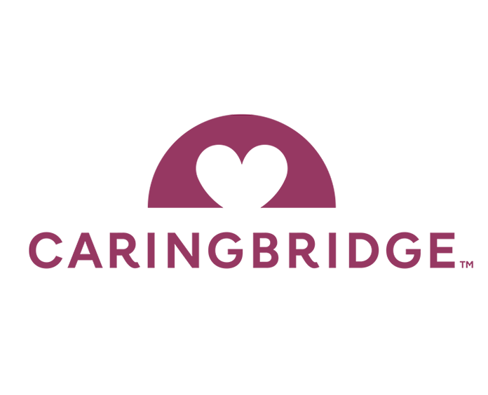 CaringBridge™ Logo half circle with heart cutout