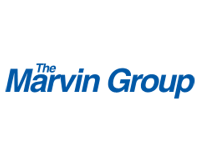 The Marvin Group logo in blue italic text.