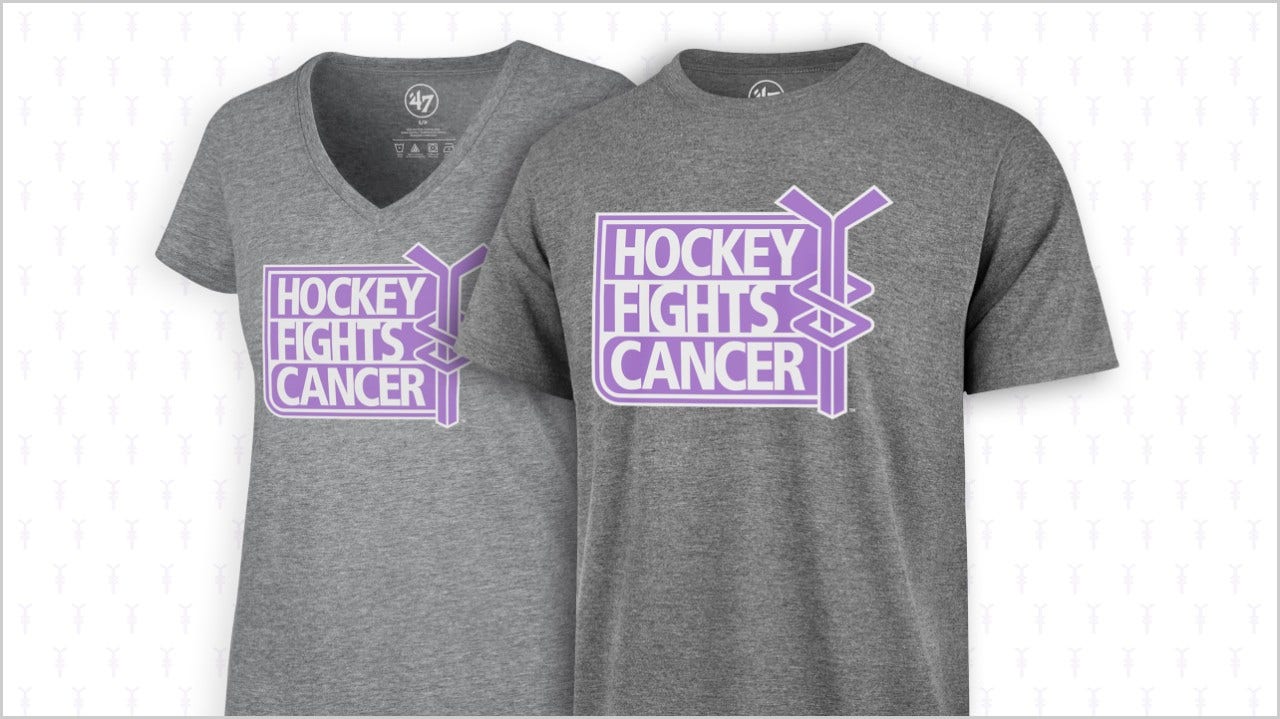 Women's Rangers Hockey Fights Cancer T-shirt