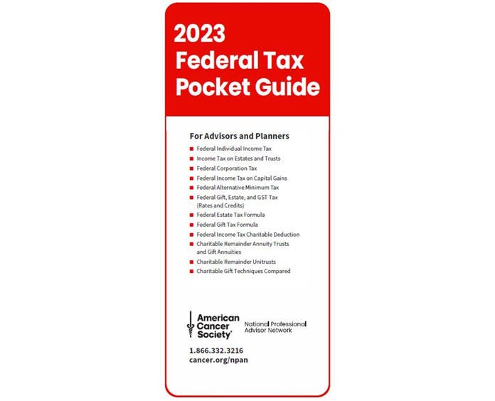American Cancer Society 2023 Federal Pocket Guide cover image