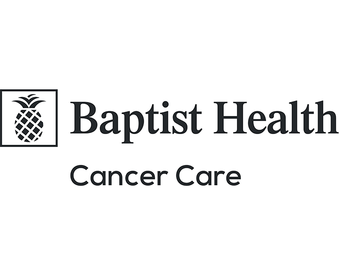 Baptist Health Cancer Care logo with pineapple icon and black text.