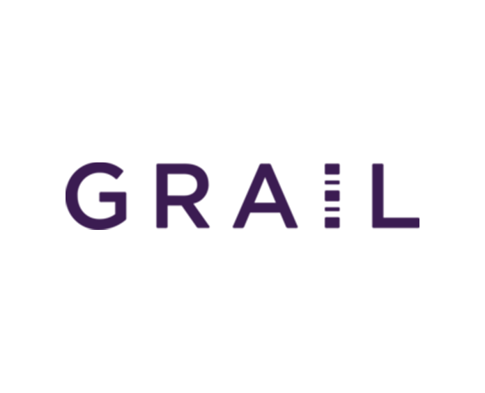 GRAIL logo with stylized 'I' formed by stacked purple bars.