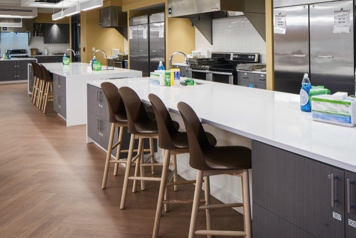 Kitchen at the American Cancer Society Hope Lodge, Omaha, NE.