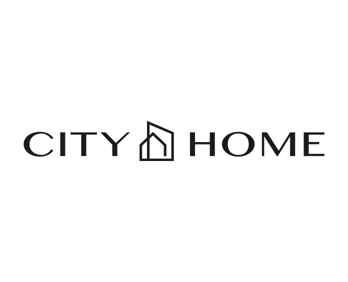  City Home logo with house icon and black text