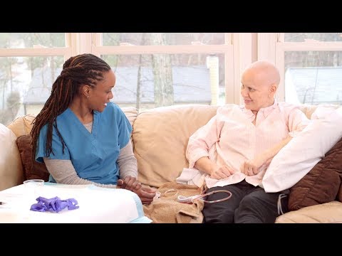 screenshot from the video, "Caregiver Series: Drain Care"