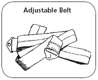 Illustration of an adjustable ostomy belt