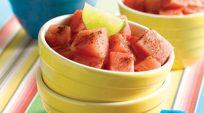 close up of the recipe, Zesty Watermelon