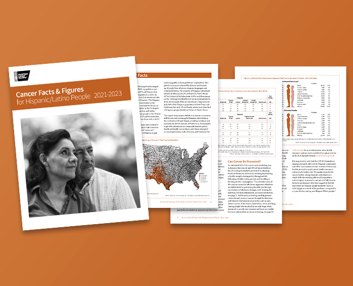orange background cover with b/w image of couple and 3 inside page examples, overlapped 