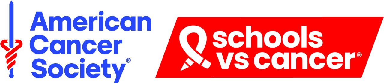 American Cancer Society and Schools vs Cancer logo