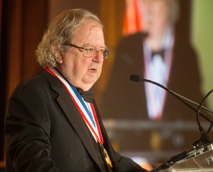  James P. Allison receiving American Cancer Society 2015 Medal of Honor