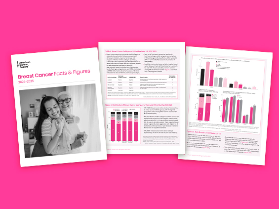 bright pink background with 4 page spread, most left page has black and white picture of 4 women